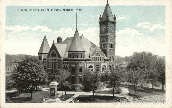 map of wisconsin county court houses
